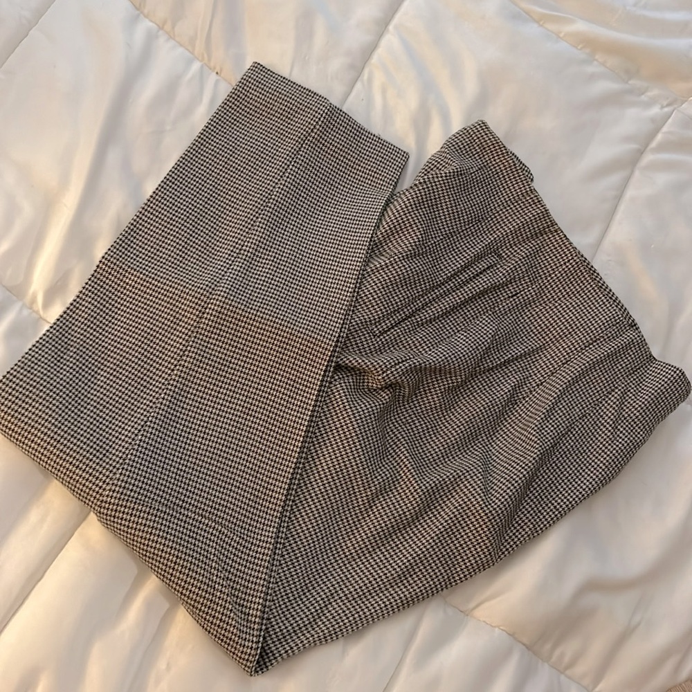 {Zara} Houndstooth Trouser Pants